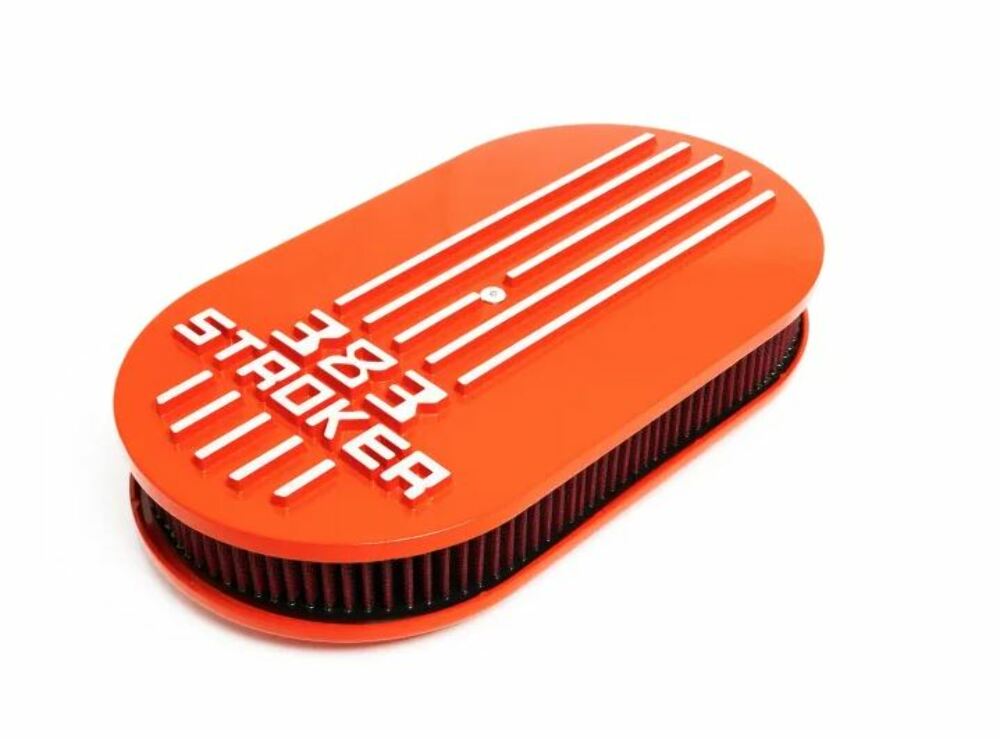 Racing Power Company R6753 Alum 15X2 Oval Finned A/C Set With 383 Logo Org.