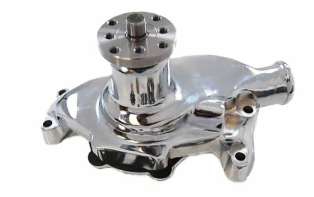 Racing Power Company R6916X Sm00th sb chevy shrot water pump - satin