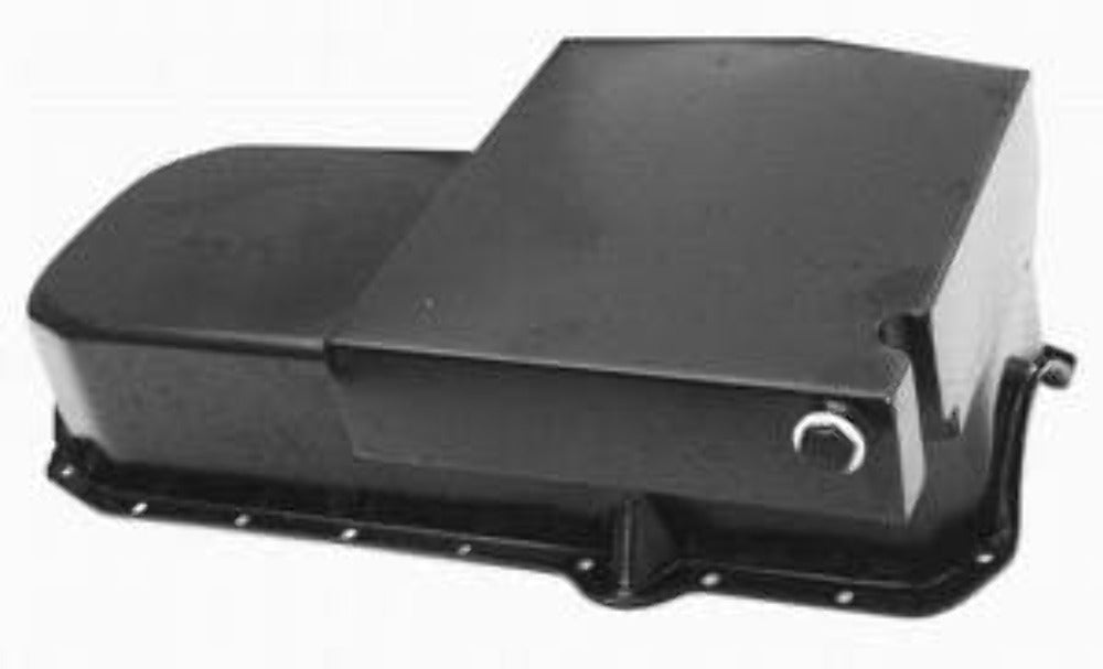 Racing Power Company R7105P Black sbc circle track oil pan ea