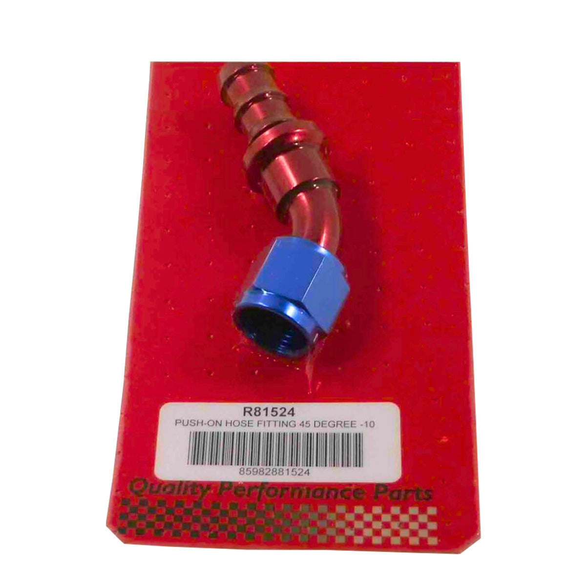Racing Power Company R81524 PUSH-ON HOSE FITTING 45 DEGREE -10