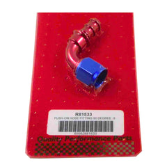 Racing Power Company R81533 PUSH-ON HOSE FITTING 90 DEGREE -8