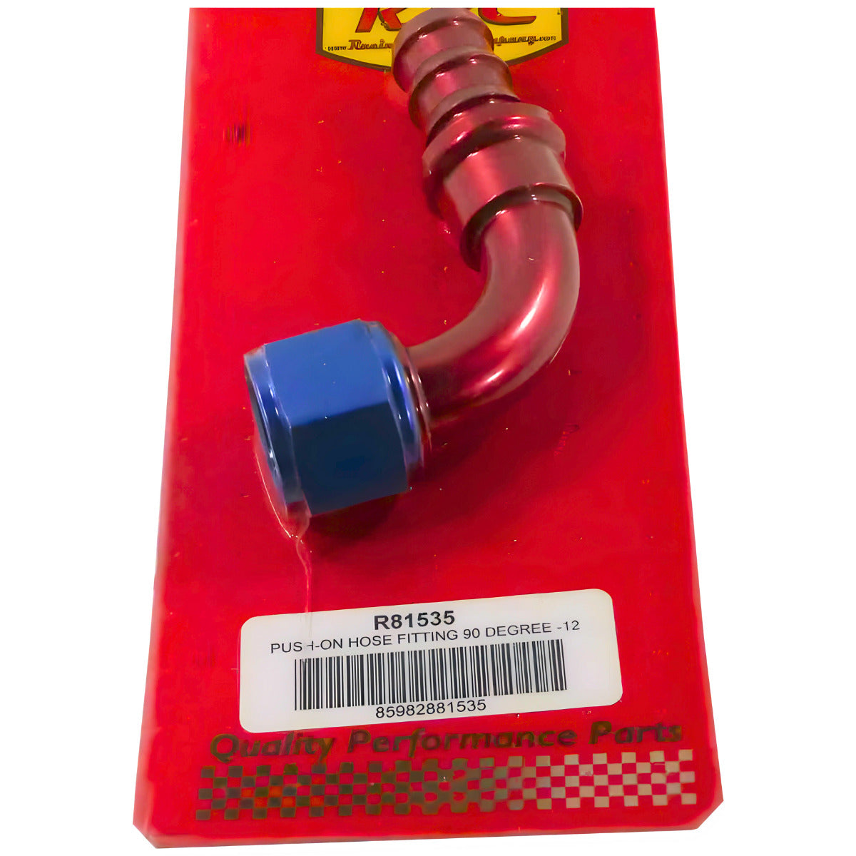 Racing Power Company R81535 PUSH-ON HOSE FITTING 90 DEGREE -12