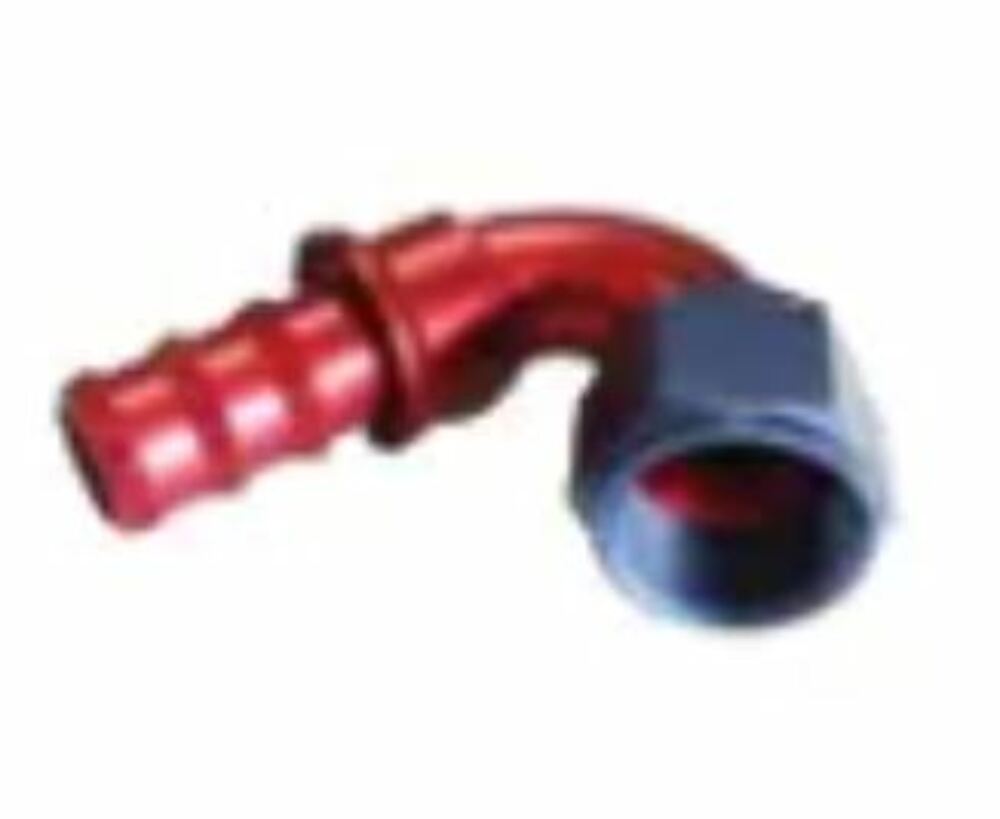 Racing Power Company R81542 PUSH-ON HOSE FITTING 120 DEGREE-6