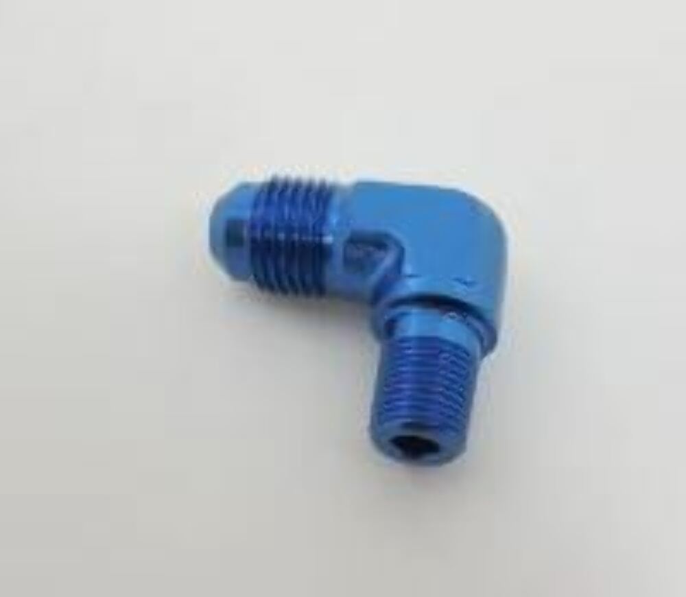 Racing Power Company R82022 AN TO PIPE THREAD 90* ADAPTER AN-6 TO 1/8 inchNPT