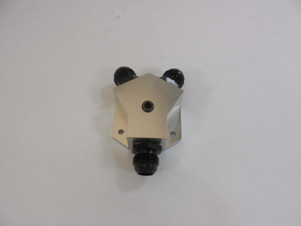 Racing Power Company R82096 BILLET ALUMINUM FUEL Y-BLOCK AN-10