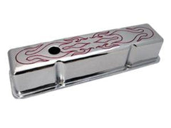 Racing Power Company R8215X Chrome inchred flame inch sbc tall v/c pr