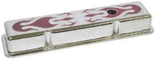 Racing Power Company R8216X Chrome inchred flame inch sbc short v/c pr