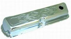 Racing Power Company R8237 Chrome inchflame inch v/c - baffled pr