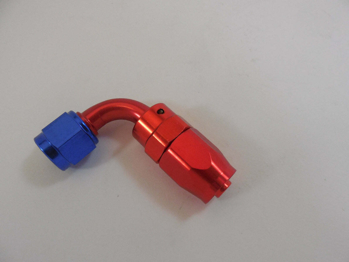 Racing Power Company R84032 Aluminum 90 degree reusable fitting -6