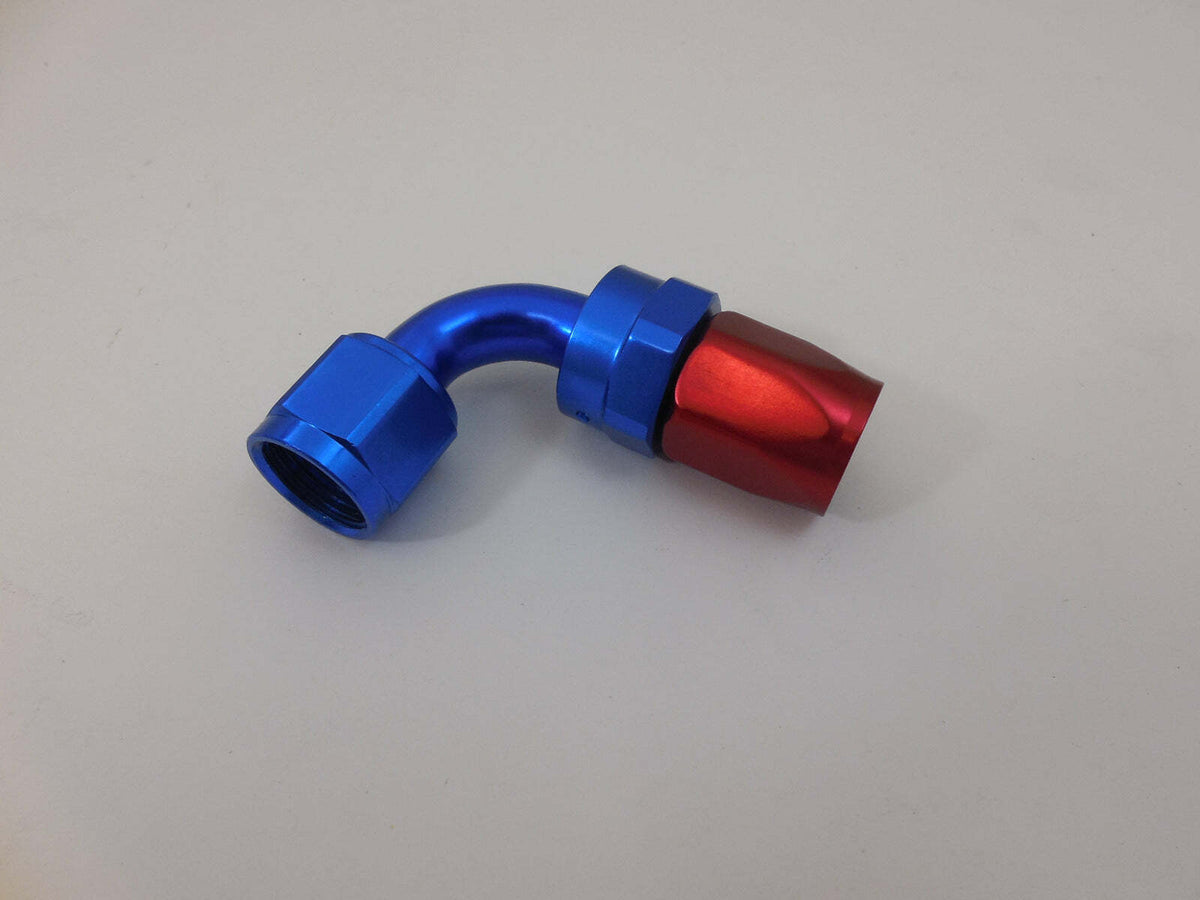 Racing Power Company R84033 ALUMINUM 90 DEGREE REUSABLE FITTING -8