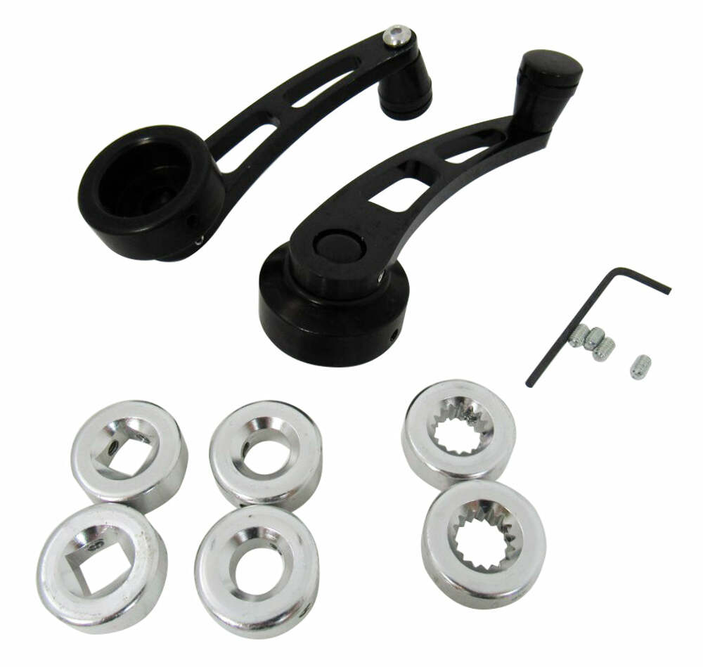 Racing Power Company R8408BK Black alum 4 1/4 inch window handle