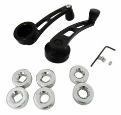 Racing Power Company R8408BK Black alum 4 1/4 inch window handle