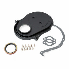 Racing Power Company R8422BK Alum timing chain cover bb chevy - black