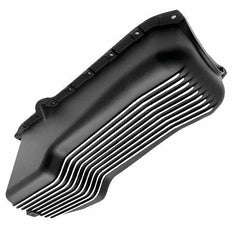 Racing Power Company R8444BK Alum 1985-up sb chevy oil pan - black