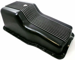 Racing Power Company R8446BK Oil pan finned sb ford - alum - black