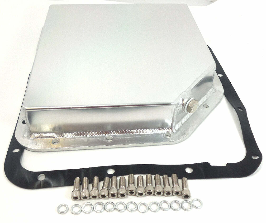 Racing Power Company R8450 Fab alum transmission pan turbo 350 stock depth