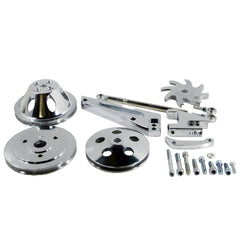 Racing Power Company R8706 Bb chevy short water pump single pulley kit