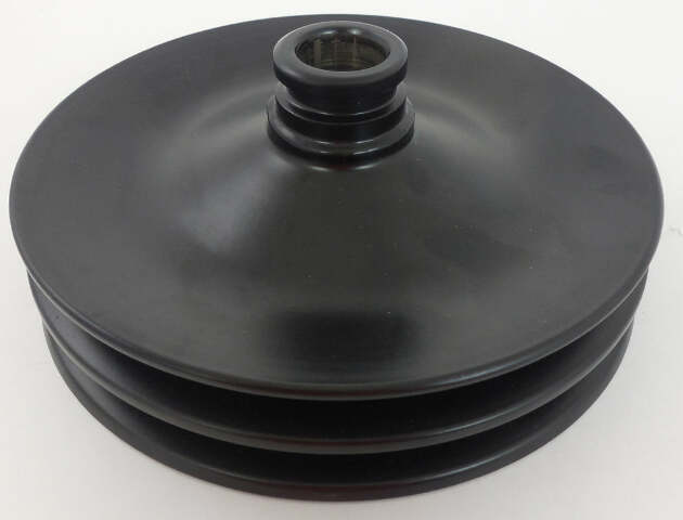 Racing Power Company R8940BK Black gm power steering pulley-dbl 3/4 inch