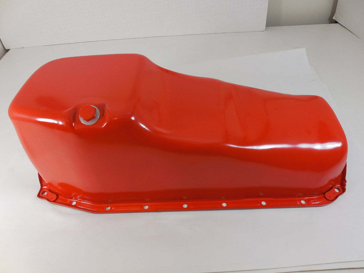 Racing Power Company R9092ORG Oil pan sb chevy 1980-84 rh dipstick - orange