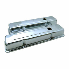 Racing Power Company R9214 1955-57 sb chevy offset hole valve cover - chrme