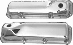 Racing Power Company R9295 Chrome steel valve cover ford 351c-351m-400