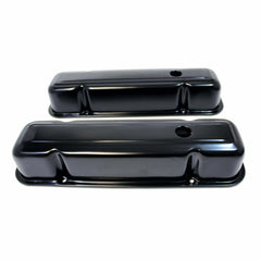 Racing Power Company R9300BK Black steel pontiac valve cover-(326-455)