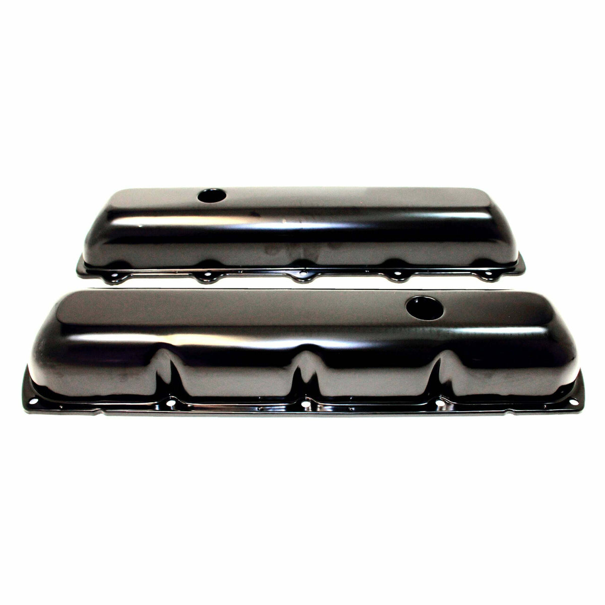 Racing Power Company R9391BK Black steel oldsmobile short valve cover pr