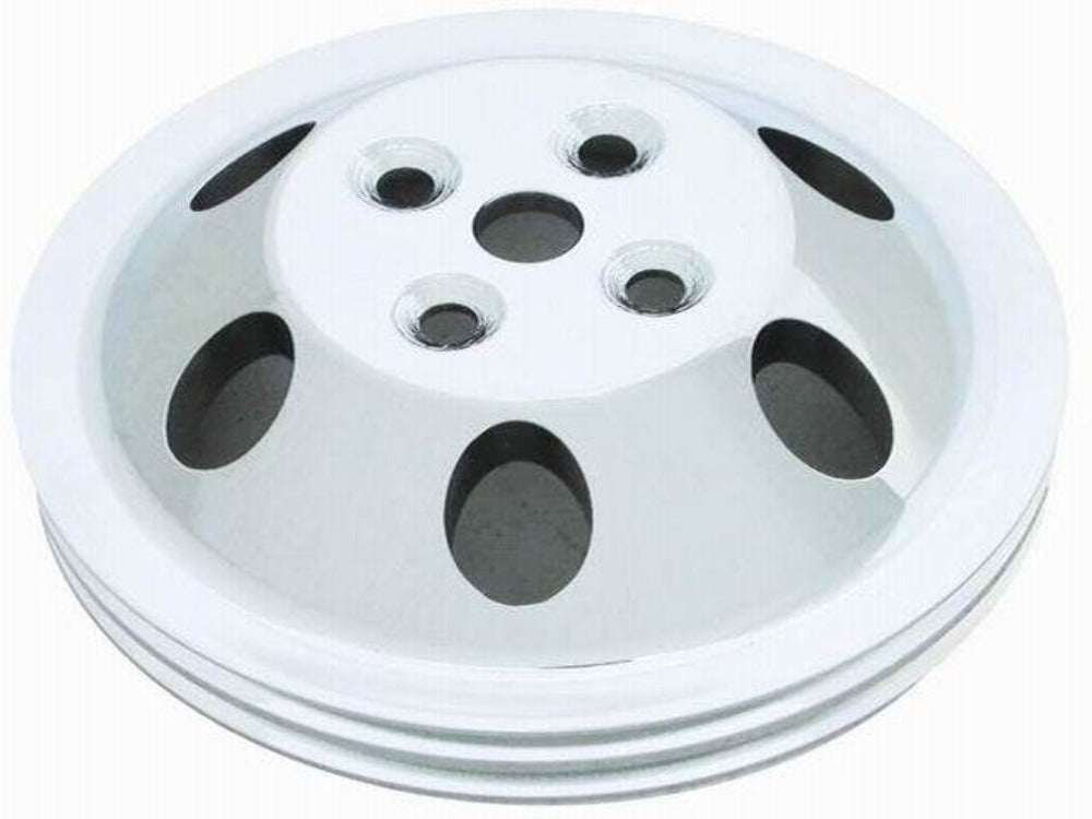 Racing Power Company R9479C Pulley water pump 2-groove sb chevy swp chr