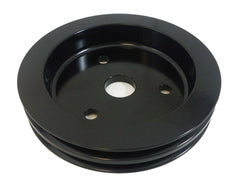 Racing Power Company R9481BK Pulley crank 2-groove sb chevy swp