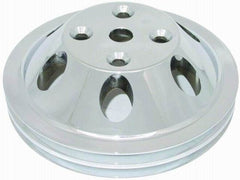 Racing Power Company R9483C Chrm alum sb dbl up pulley-lwp ea