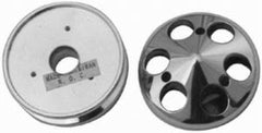 Racing Power Company R9487 Aluminum alternator pulley and nose v-belt - satin