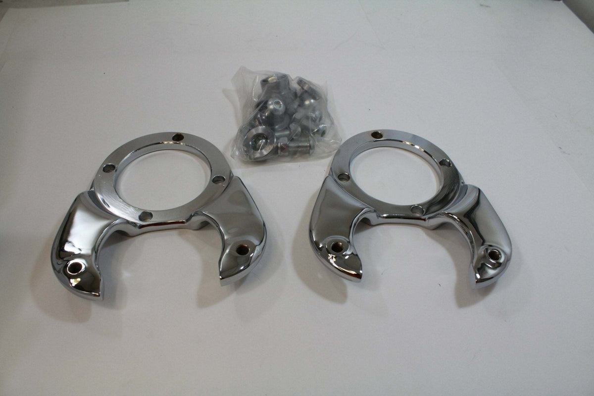 Racing Power Company R9871C Early Ford Spindle Bracket Kit Chrome Finished