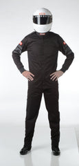 RaceQuip 111006 SFI-1 Pyrovatex Single-Layer Racing Fire Jacket (Black, X-Large)