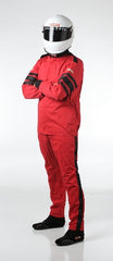 RaceQuip 111013 SFI-1 Pyrovatex Single-Layer Racing Fire Jacket (Red, Medium)
