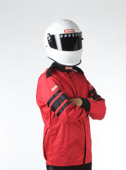 RaceQuip 111018 SFI-1 Pyrovatex Single-Layer Racing Fire Jacket (Red, 3X-Large)