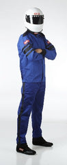 RaceQuip 111023 SFI-1 Pyrovatex Single-Layer Racing Fire Jacket (Blue, Medium)