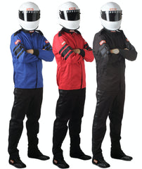 RaceQuip 111028 SFI-1 Pyrovatex Single-Layer Racing Fire Jacket (Blue, 3X-Large)
