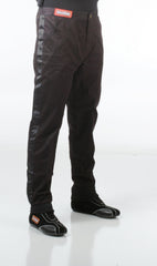 RaceQuip 112004 SFI-1 Pyrovatex Single-Layer Racing Fire Pants (Black, Medium-Tall)