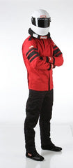 RaceQuip 121012 SFI-5 Pyrovatex Multi-Layer Racing Fire Jacket (Red, Small)