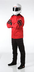 RaceQuip 121015 SFI-5 Pyrovatex Multi-Layer Racing Fire Jacket (Red, Large)