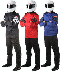 RaceQuip 121026 SFI-5 Pyrovatex Multi-Layer Racing Fire Jacket (Blue, X-Large)