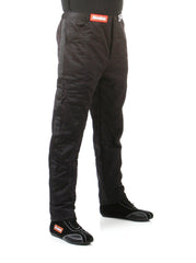 RaceQuip 122002 SFI-5 Pyrovatex Multi-Layer Racing Fire Pants (Black, Small)