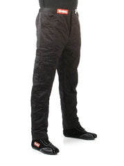 RaceQuip 122005 SFI-5 Pyrovatex Multi-Layer Racing Fire Pants (Black, Large)