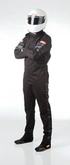RaceQuip 1970096 Single Layer Racing Driver Fire Suit Pants SFI 3.2A/ 1; Black Trim Youth, XL