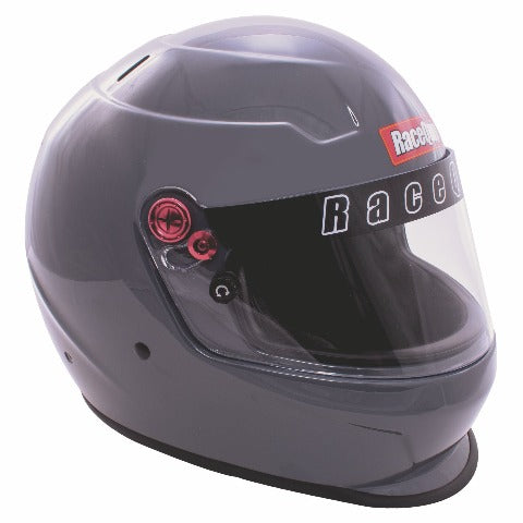 DISCONTINUED - RaceQuip 276663 PRO20 Full Face Helmet Snell SA2020 Rated; Gloss Steel Medium