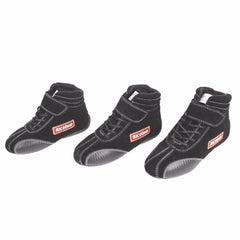 RaceQuip 30400910 Euro Carbon-L Series Race Shoes SFI 3.3/ 5 Certified; Black Youth Size 10