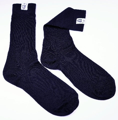 RaceQuip 411997 Fire Retardant Racing Socks (Black, XX-Large-Size 14-15)