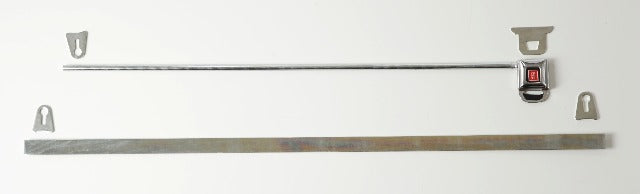 RaceQuip 700102 Zinc-Plated Steel Window Net Mounting Kit (GM Buckle)