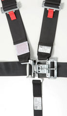 RaceQuip 711001 SFI 16.1 Latch and Link 5-Point Racing Harness Set (Black)