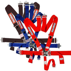 RaceQuip 711001 SFI 16.1 Latch and Link 5-Point Racing Harness Set (Black)